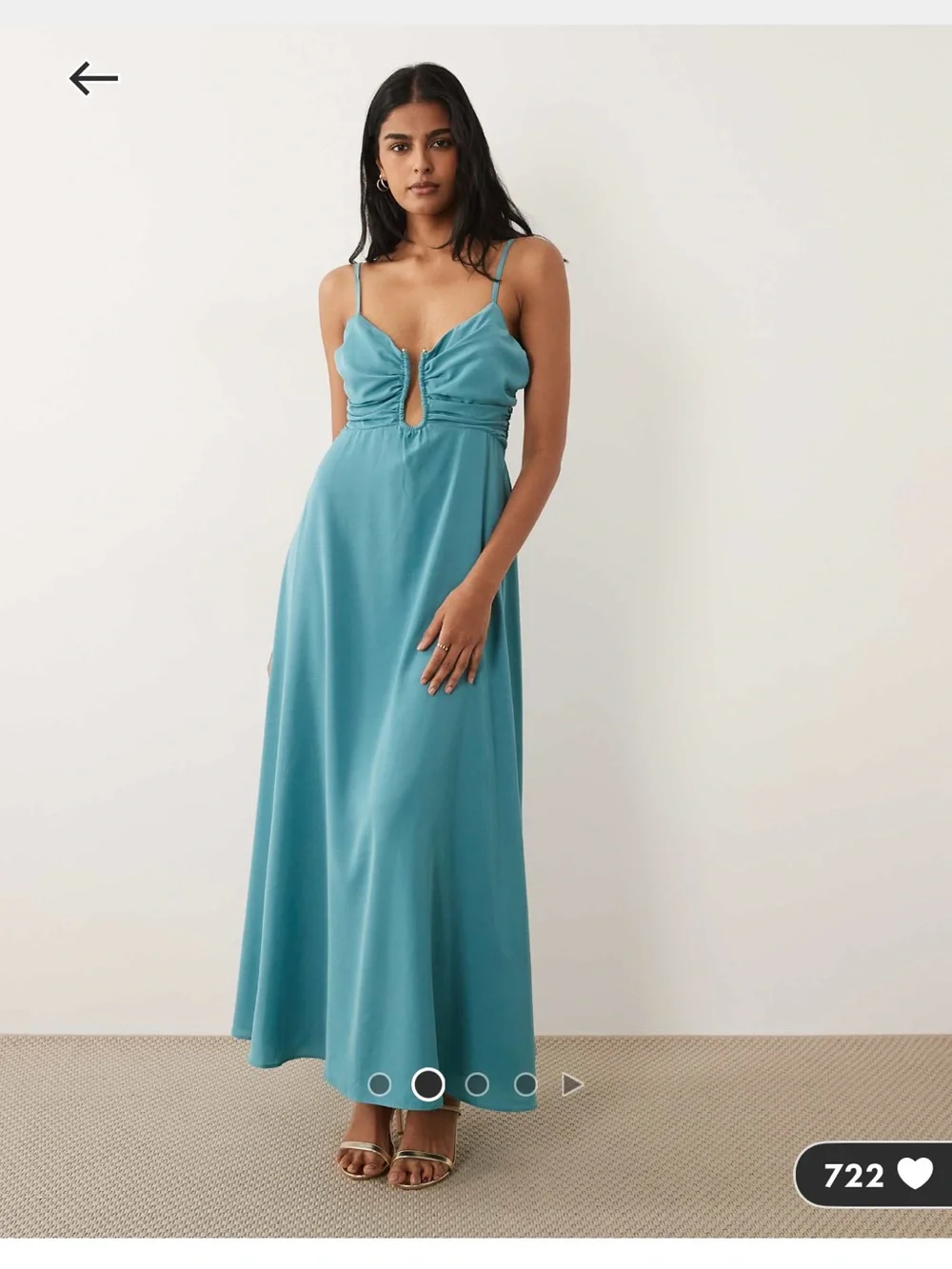 Abercrombie & Fitch Teal Maxi Dress